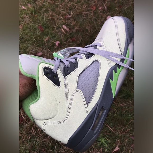 Air Jordan Retro 5 Green Bean Size 10.5 - Picture 9 of 10